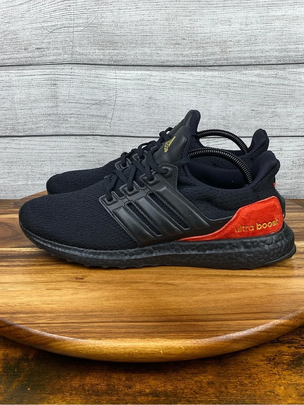 adidas UltraBoost DNA Black Red Gold Men’s Shoes FW4899 Sneaker Size 10